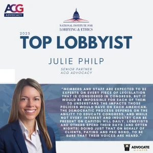 Julie Philp, 2025 National Institute for Lobbying & Ethics Top Lobbyist